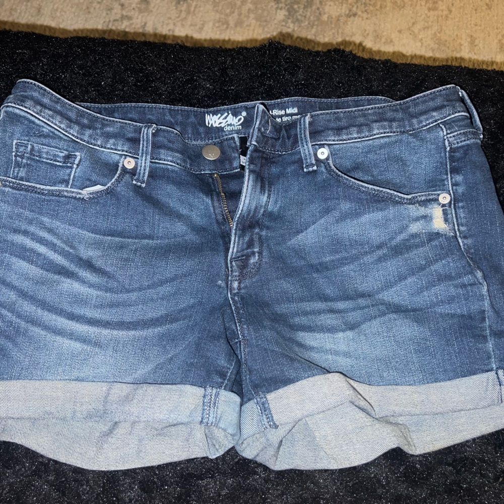 Mossimo Supply Co. Dark Blue Jean Shorts